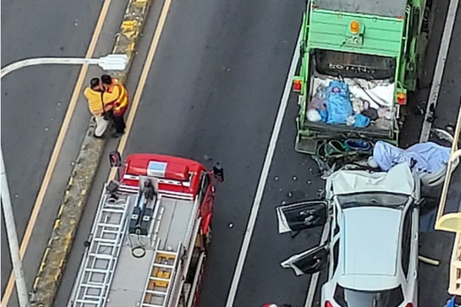 台南16日上午發生死亡車禍。圖／讀者提供