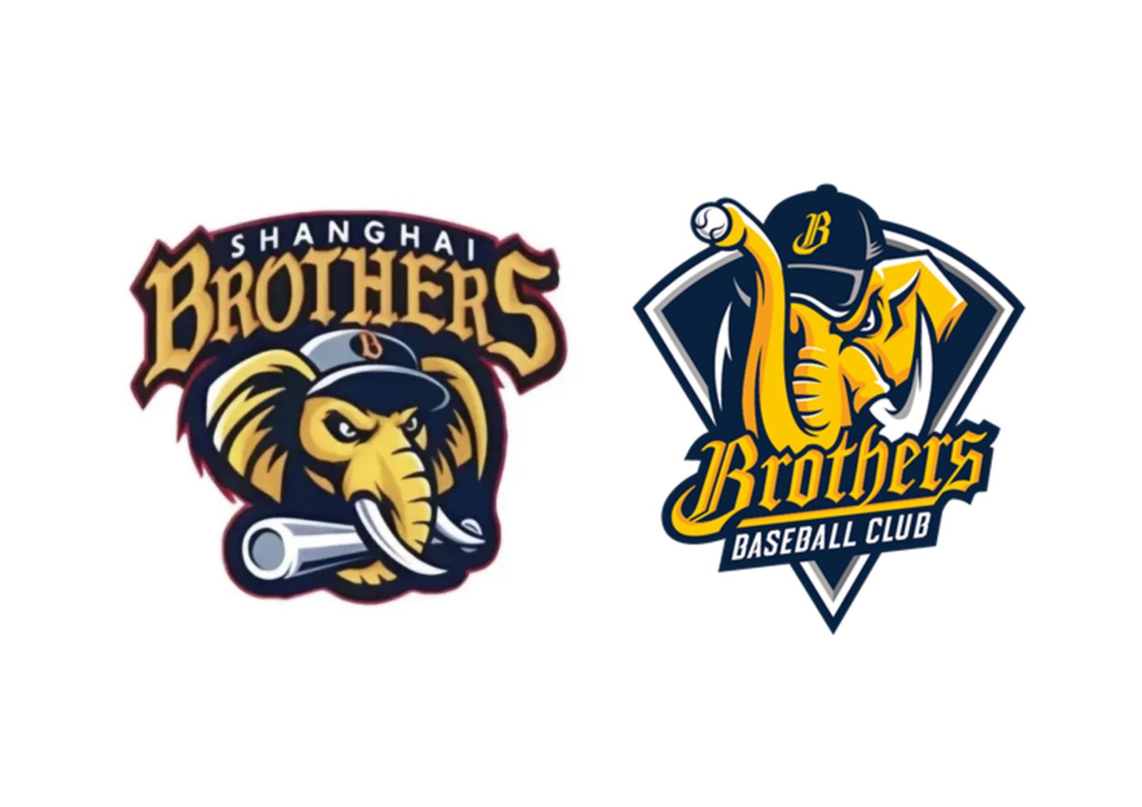 中國職棒「上海兄弟」隊徽與中職中信兄弟隊徽極為相似,惹怒台灣球迷。(圖/翻攝自網路)
