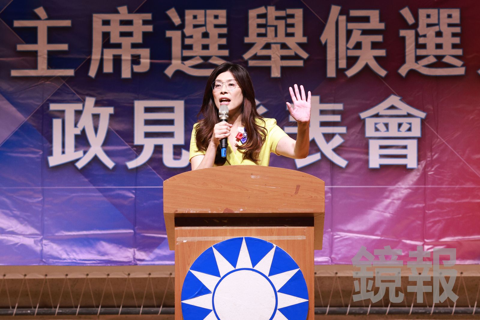鄭麗文目前正參選國民黨主席。（圖／劉耀勻攝）