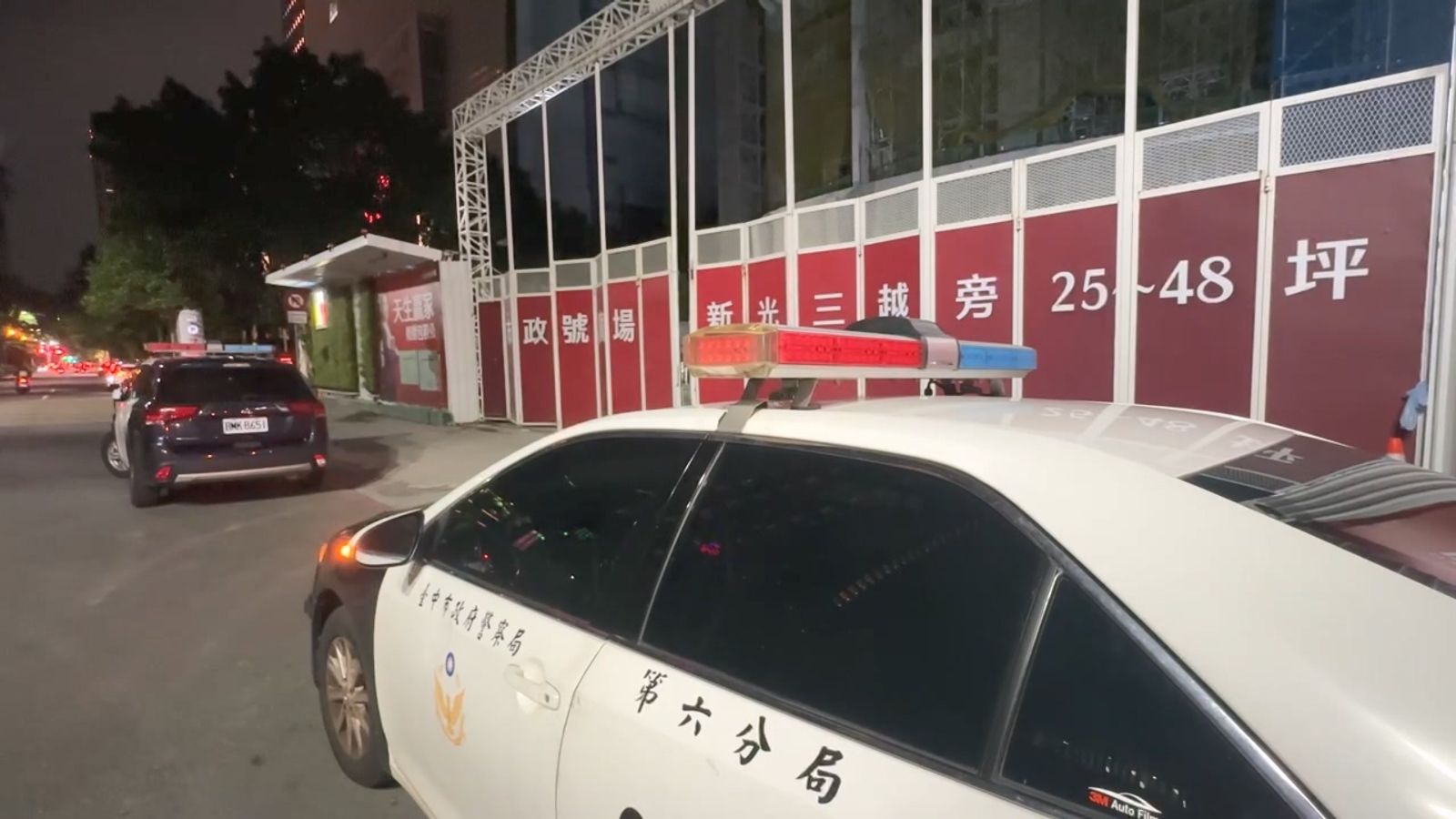 台中七期興建中的商辦大樓發生墜樓命案。圖/民眾提供
