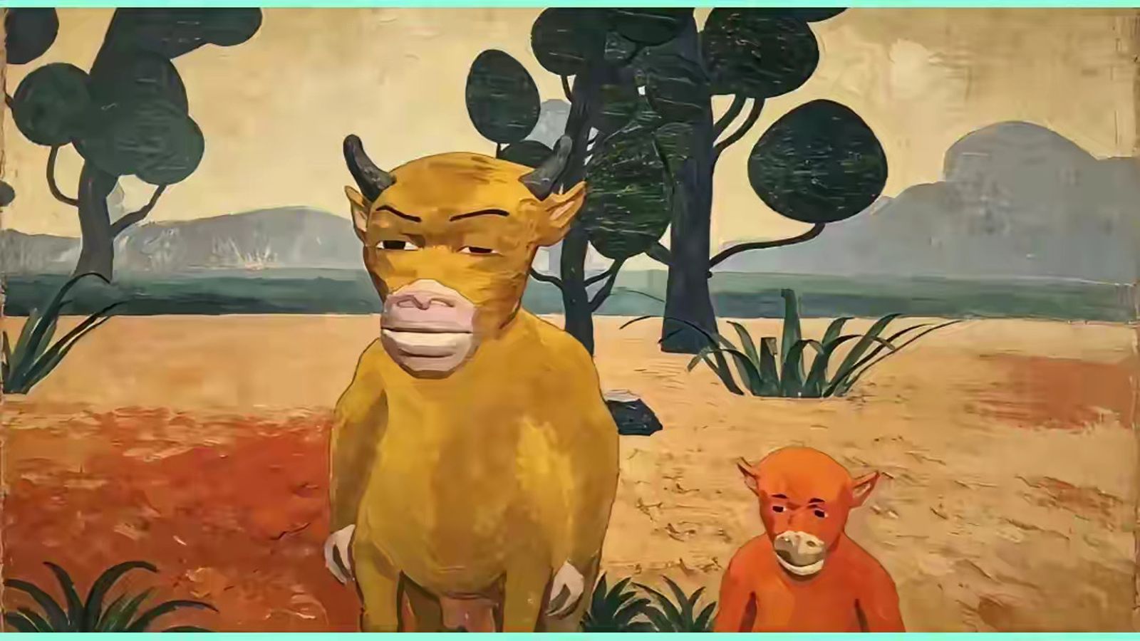 有觀眾稱《牛來》的風格是「動畫界的梵谷」。翻攝微博