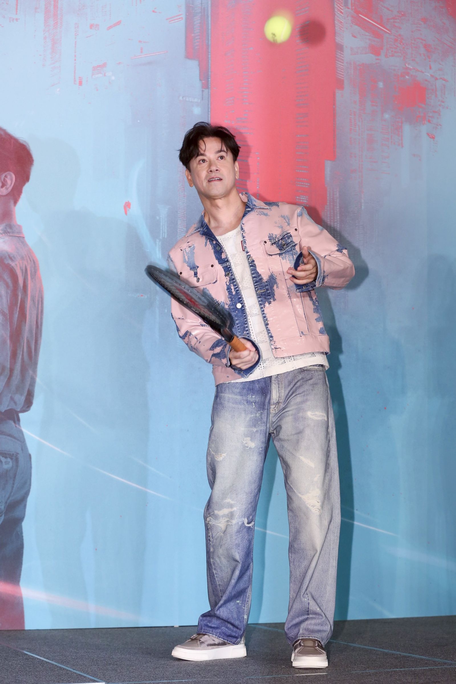 李聖傑想組網球明星隊。李鍾泉攝