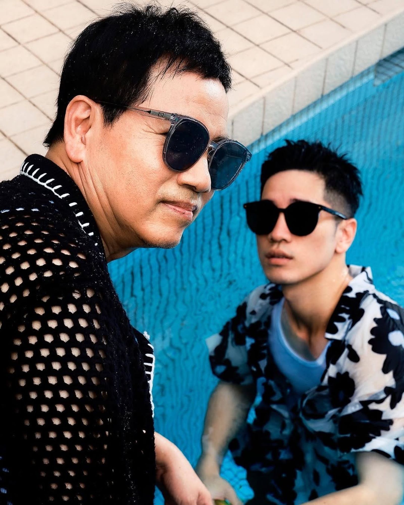 陳凱倫(左)尊重兒子陳銳(右)的戀情。翻攝IG@rayray889