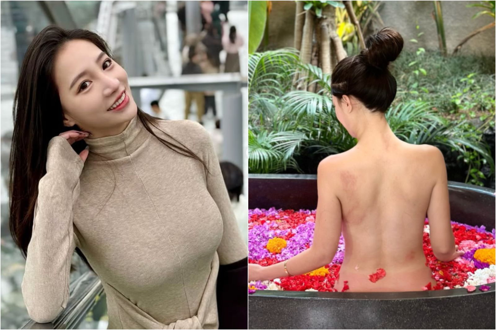 林采緹又被稱「真人版蛇姬」，她坦言親熱時不愛「隔一層」的感覺。圖／翻攝自IG@sunnylin_520