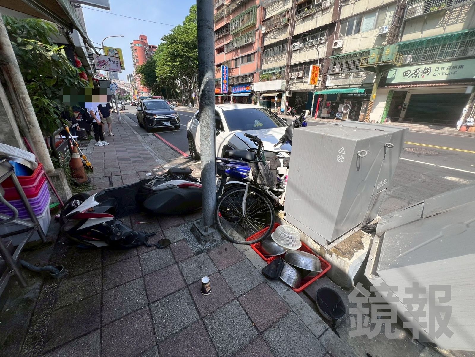 造成43戶無電可用，警方提供
