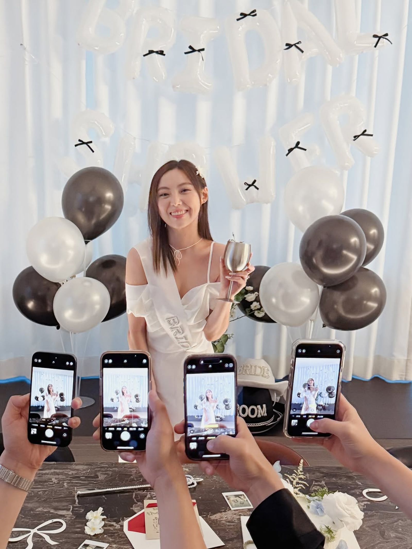 Min與閨密一同舉辦婚前派對。翻攝IG@therealminnn