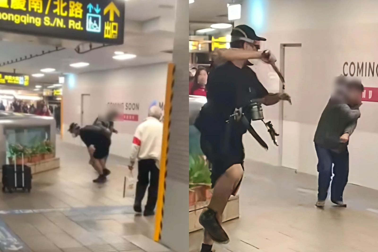 57歲余先生向前制止張文，遭30公分雙面開鋒長刀攻擊，最終搶救不治。圖／翻攝自Threads@haoyu6436