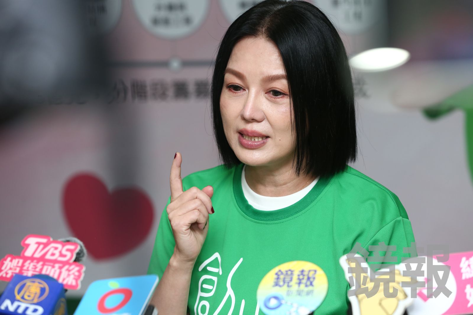 苗可麗提到爸爸忍不住紅眼眶。攝影李鍾泉