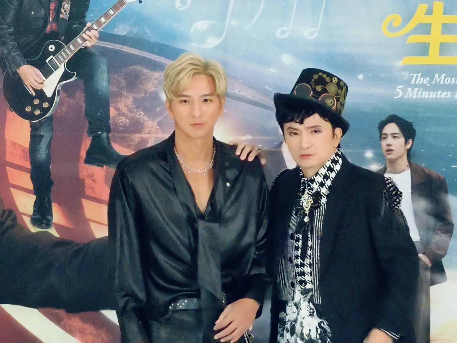 唐從聖、小煜22日出席《生命中最美好的5分鐘》棚拍記者會。尤嬿妮攝