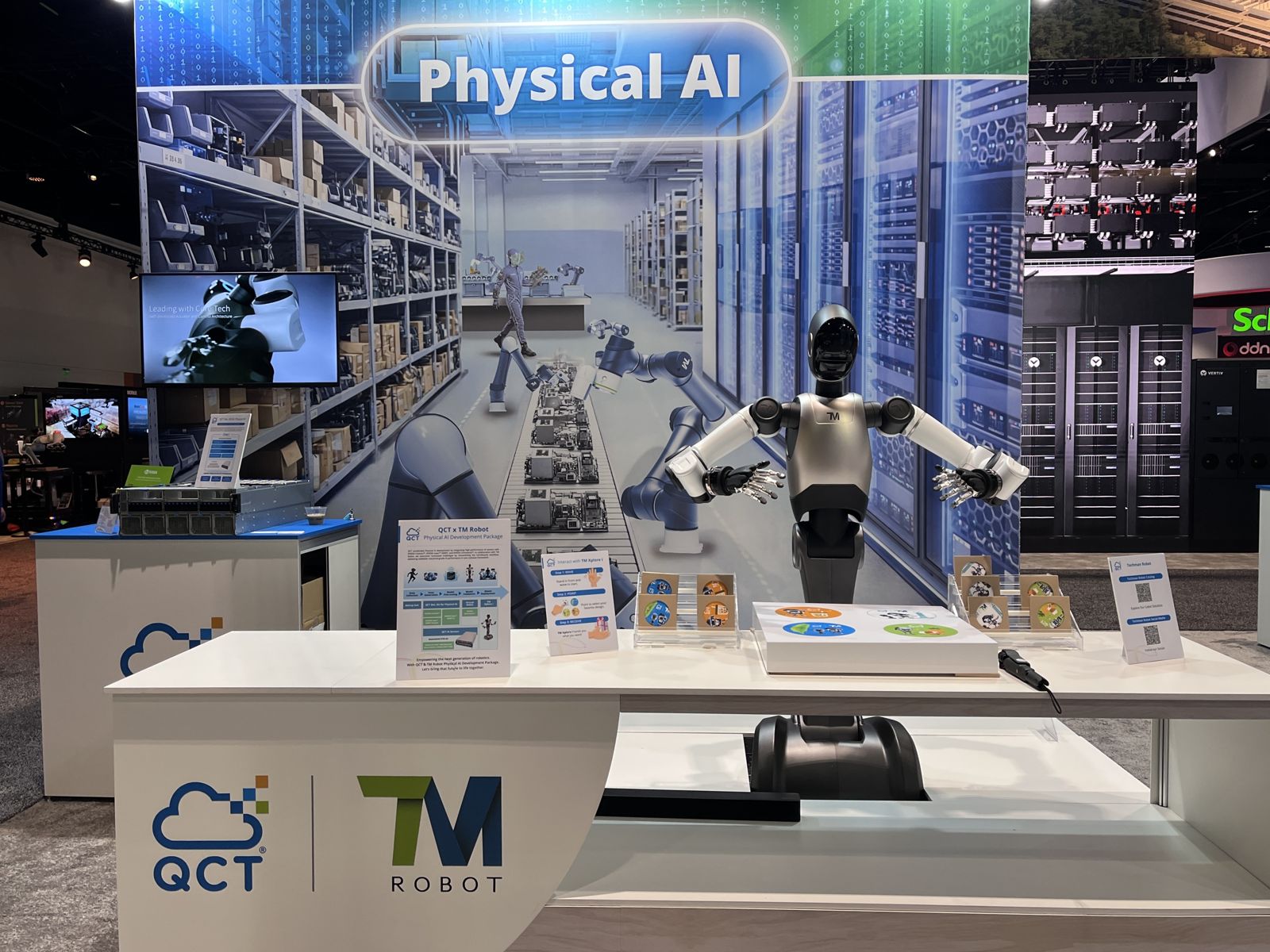 廣達「金孫」出任務！達明人形機器人GTC接單送禮　與爺爺廣達、輝達搶攻實體AI