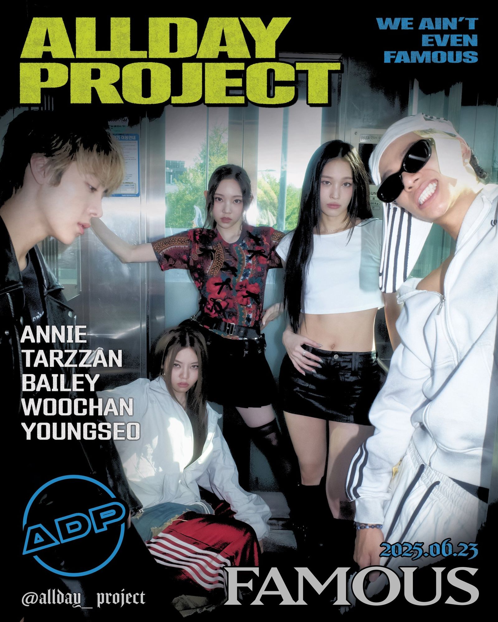 ANNIE（右二）將隨團體ALLDAY PROJECT踏入歌壇。翻攝官方IG