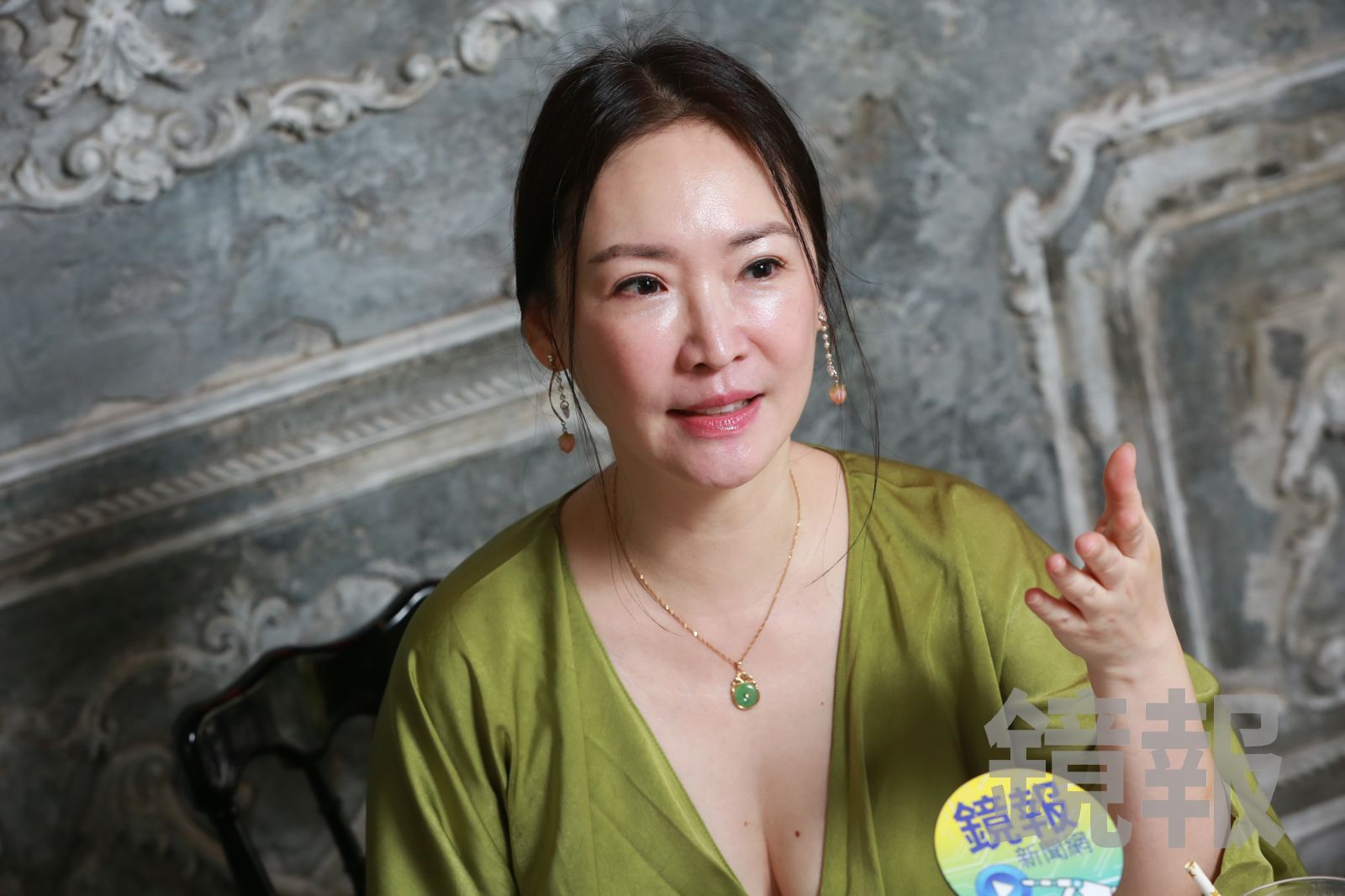 王俐人接受《鏡報》專訪時一度講到哽咽。李鍾泉攝
