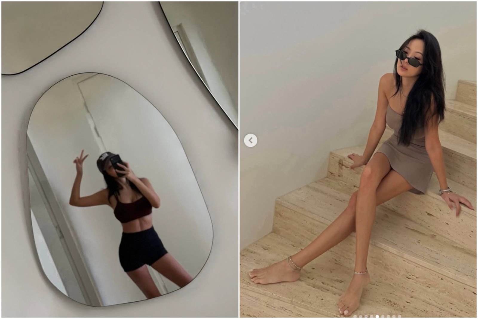 47歲第一名媛成「最辣阿嬤」　孫芸芸曝纖腰、細腿特寫照！對鏡自拍露驚人腹肌線條