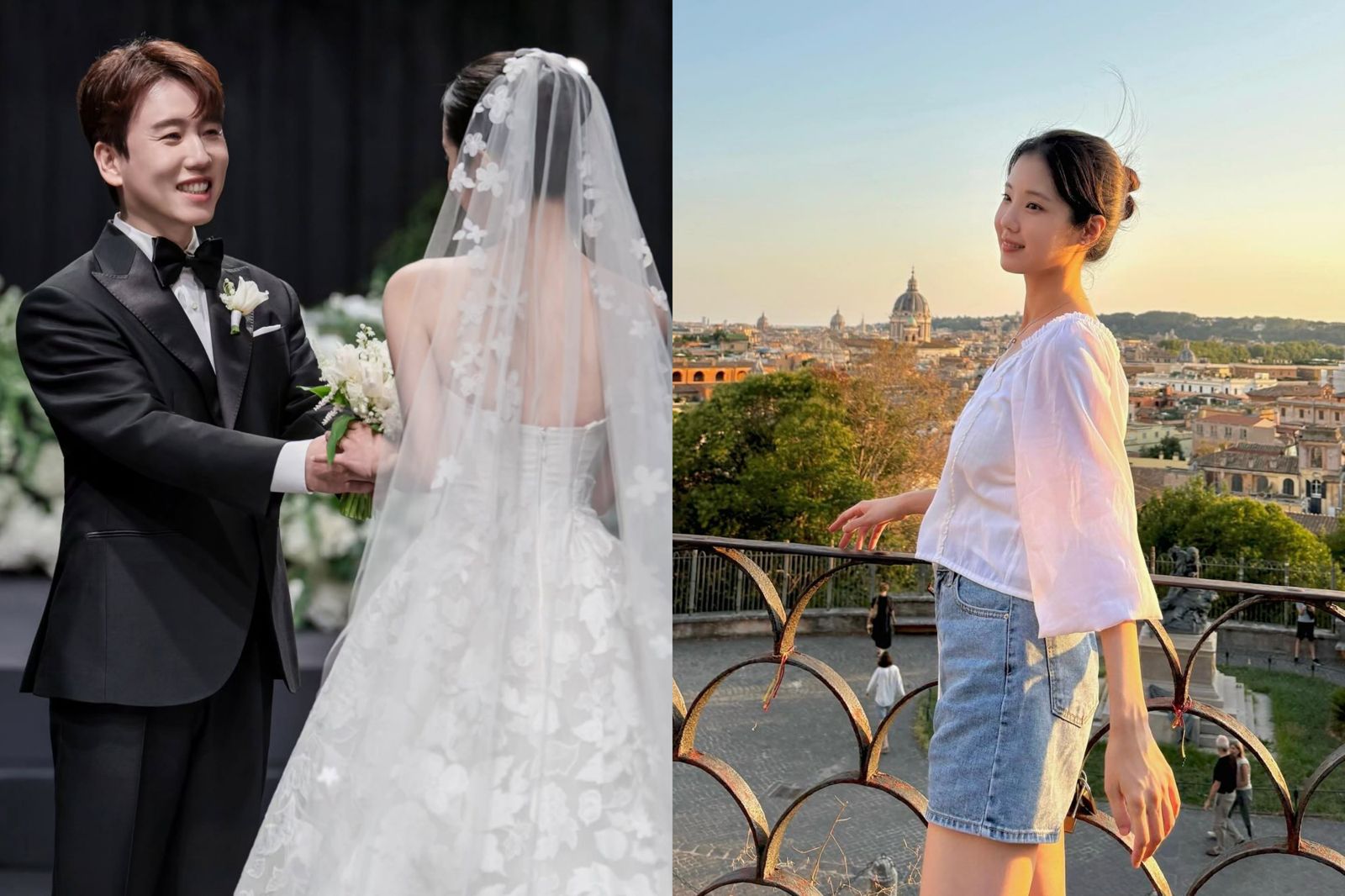 南昶熙與被封為「漢江IU」的尹英景新婚8個月,今證實即將升格一家三口。圖/翻攝自IG@laciel.co.kr、翻攝自IG@arravue