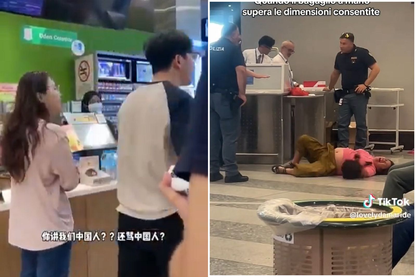 中國人醜態又聞名世界!在大馬插隊全武行 「三太子大媽」亂鬧米蘭機場