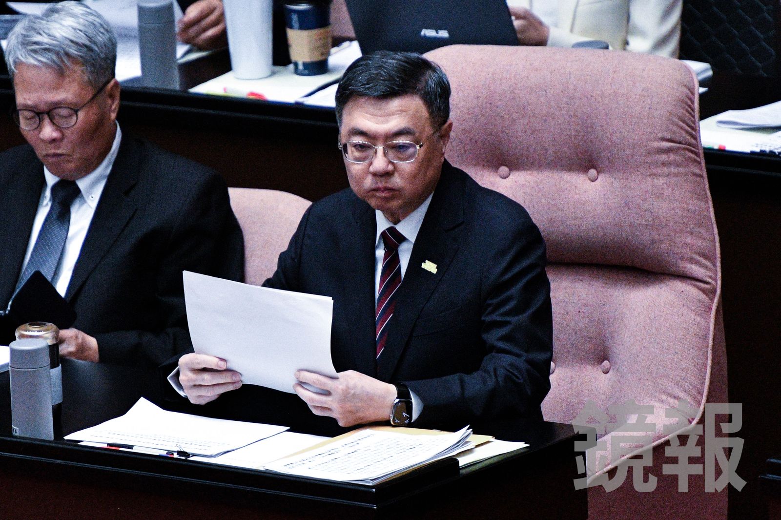 卓榮泰19日在立法院答詢時,提及「希望未來任何人擔任行政院長」,讓外界猜測是否為內閣總辭埋下伏筆?(資料照片/李智為攝)