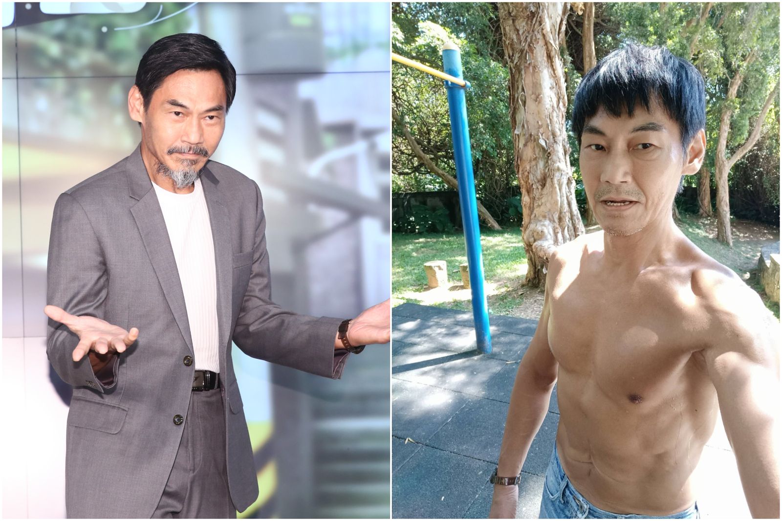 62歲夏靖庭曾吸毒坐牢...驚人體態現況曝光 網一看裸身照嚇喊:不輸年輕人!老來得子盼陪小孩成年