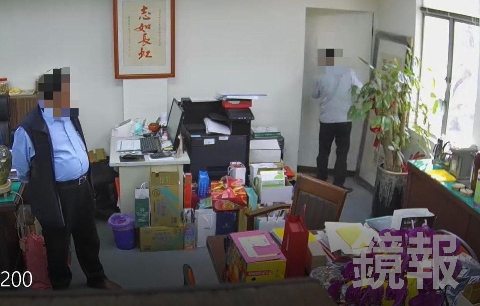 徐漢在辦公室內設置一座密室藏放現金，將中油公司辦公室當成自家金庫。檢頭地檢署提供